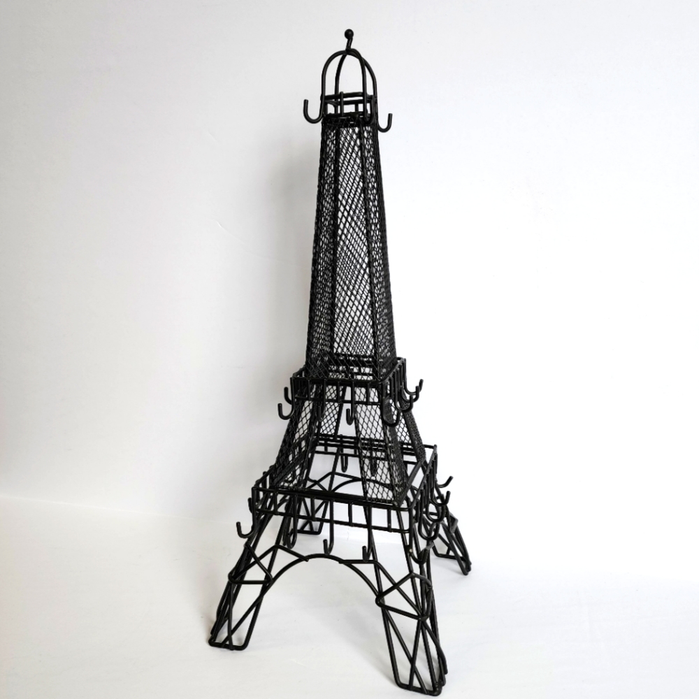 Eifel Tower Coated Metal Jewelry Organizer Decor